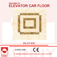 Empalme el piso del PVC del diseño para la decoración de la cabina del elevador (SN-CF-630)